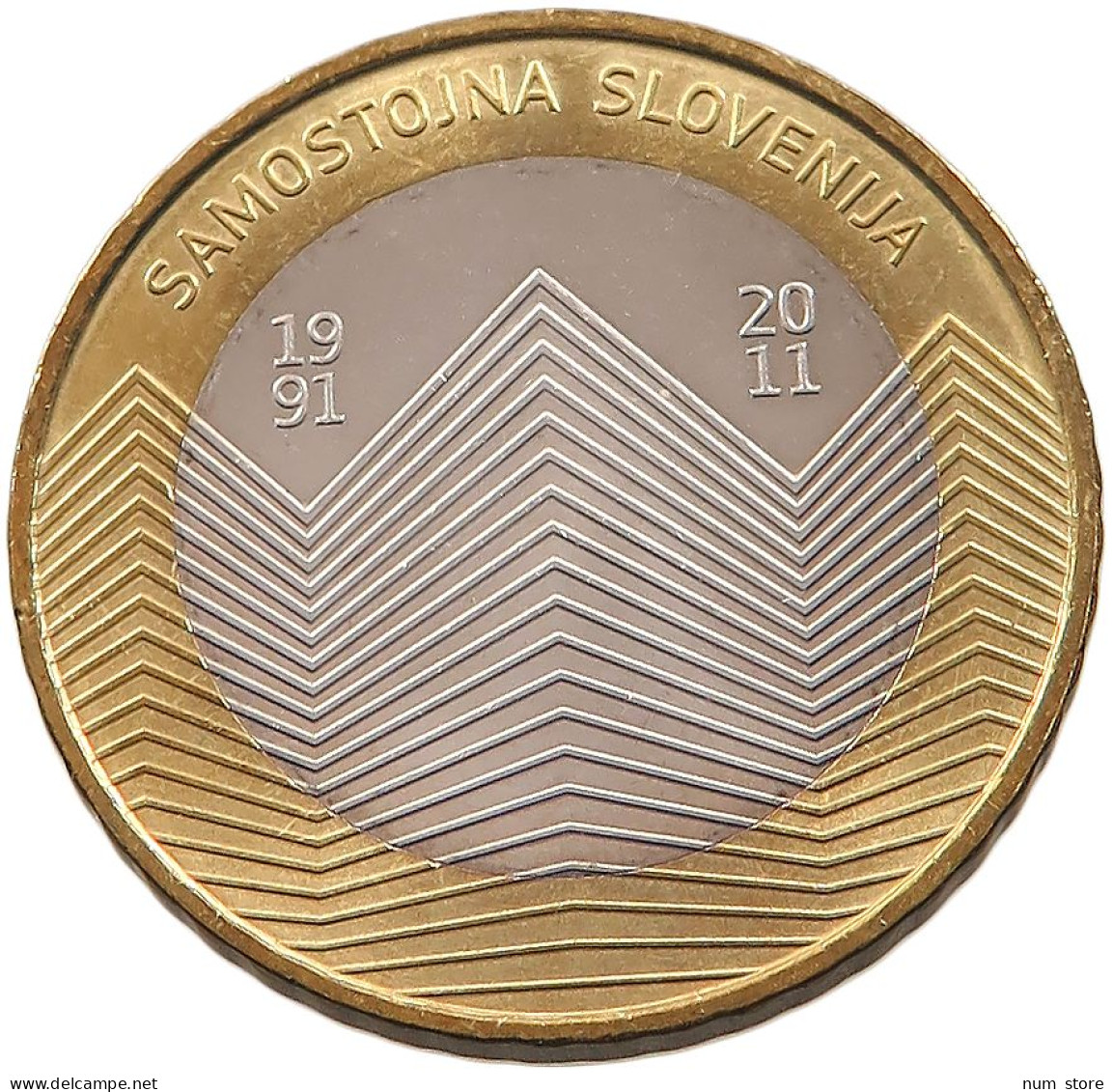 SLOVENIA 3 EURO 2011 SAMOSTOJNA SLOVENIJA #sm04 0663 - Slowenien