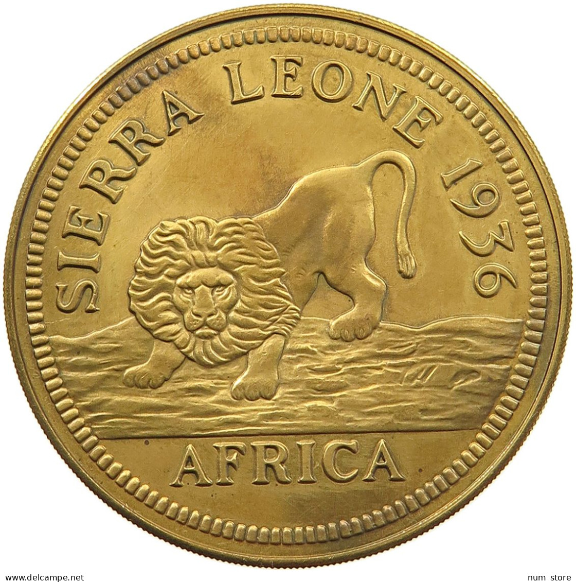 SIERRA LEONE FANTASY MEDAL 1936 EDWARD VIII. #t079 0237 - Sierra Leone