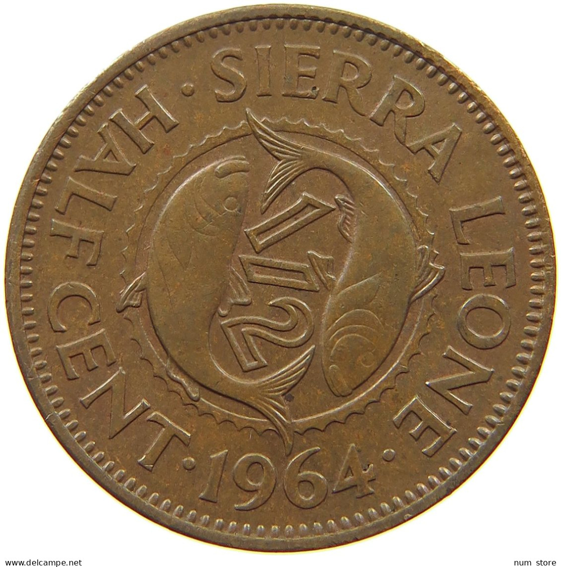 SIERRA LEONE CENT 1964  #s067 0101 - Sierra Leona