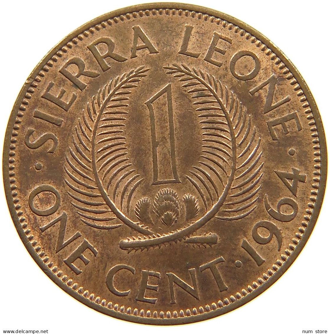 SIERRA LEONE CENT 1964  #c036 0615 - Sierra Leone