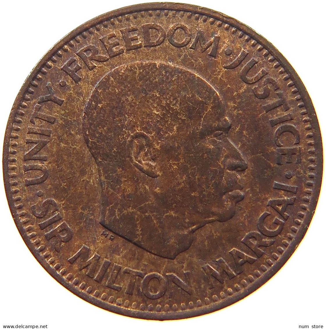 SIERRA LEONE 1/2 CENT 1964  #s051 0571 - Sierra Leone