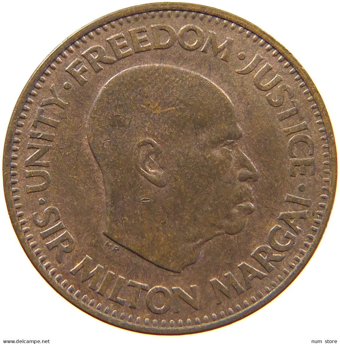 SIERRA LEONE 1/2 CENT 1964  #s029 0205 - Sierra Leone