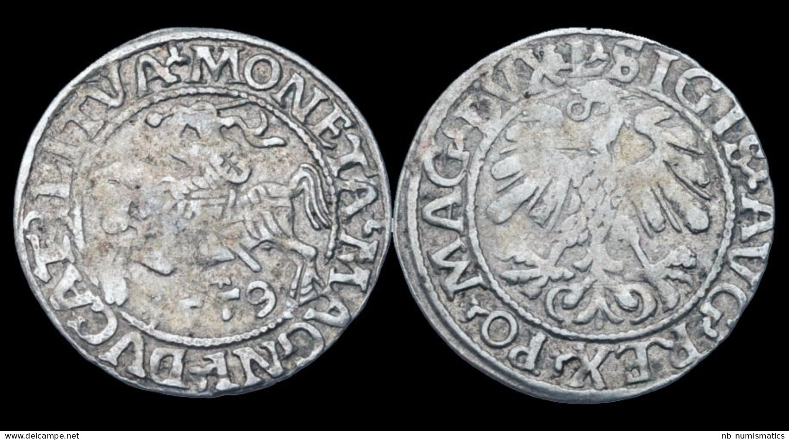 Litauen Sigismund II August 1/2 Groat 1559 - Lituanie