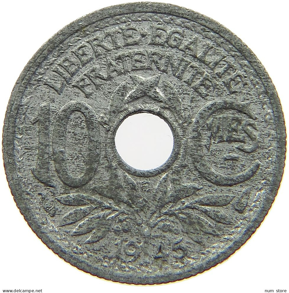 FRANCE 10 CENTIMES 1945 B  #a006 0773 - 10 Centimes