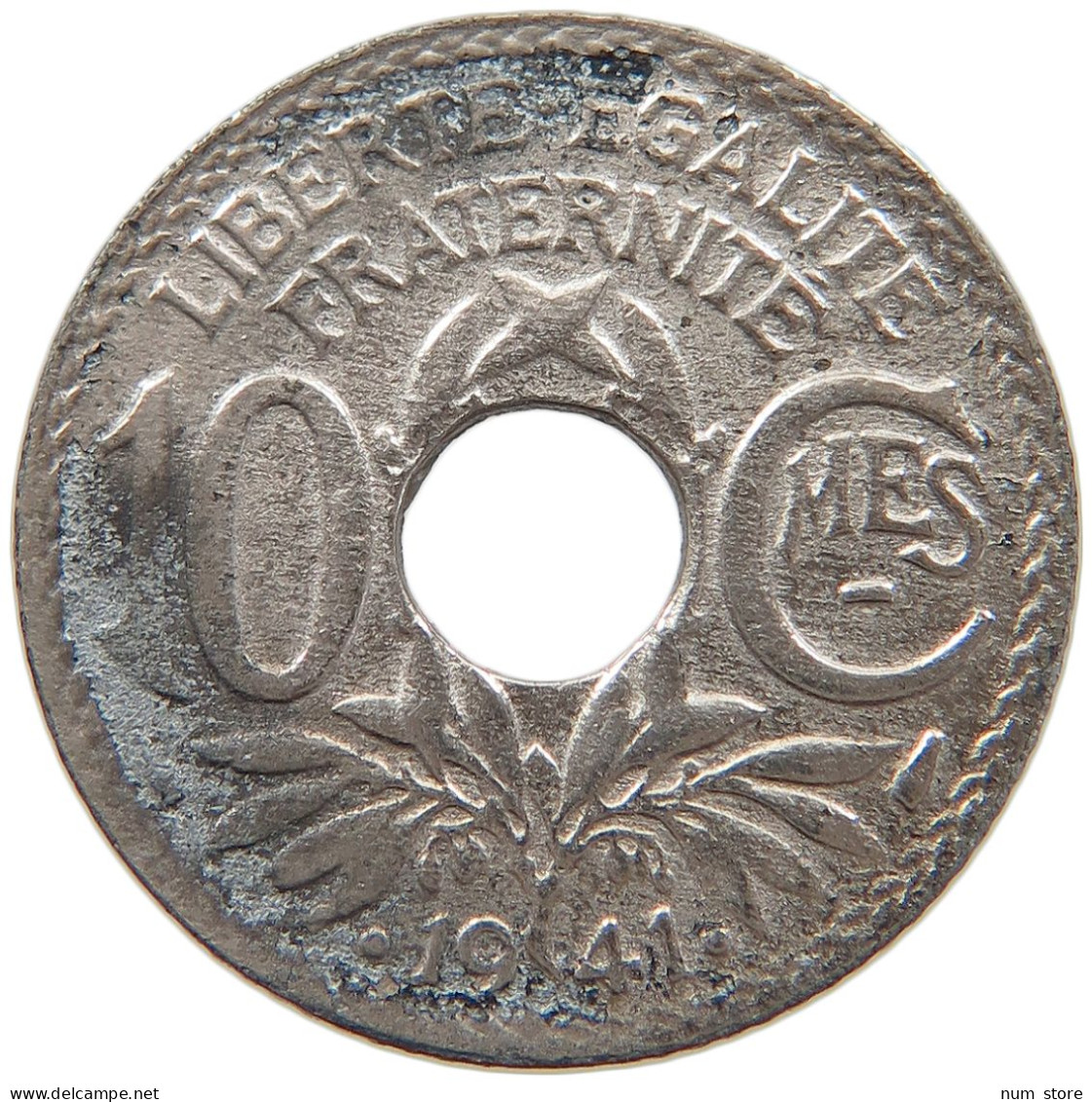 FRANCE 10 CENTIMES 1941 10 CENTIMES ZINC / NICKEL #tm2 0397 - 10 Centimes