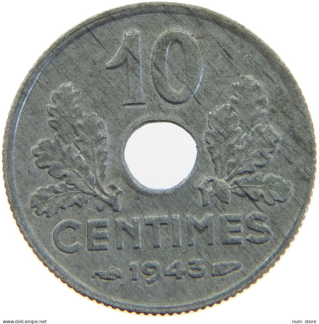 FRANCE 10 CENTIMES 1943  #a060 0325 - 10 Centimes
