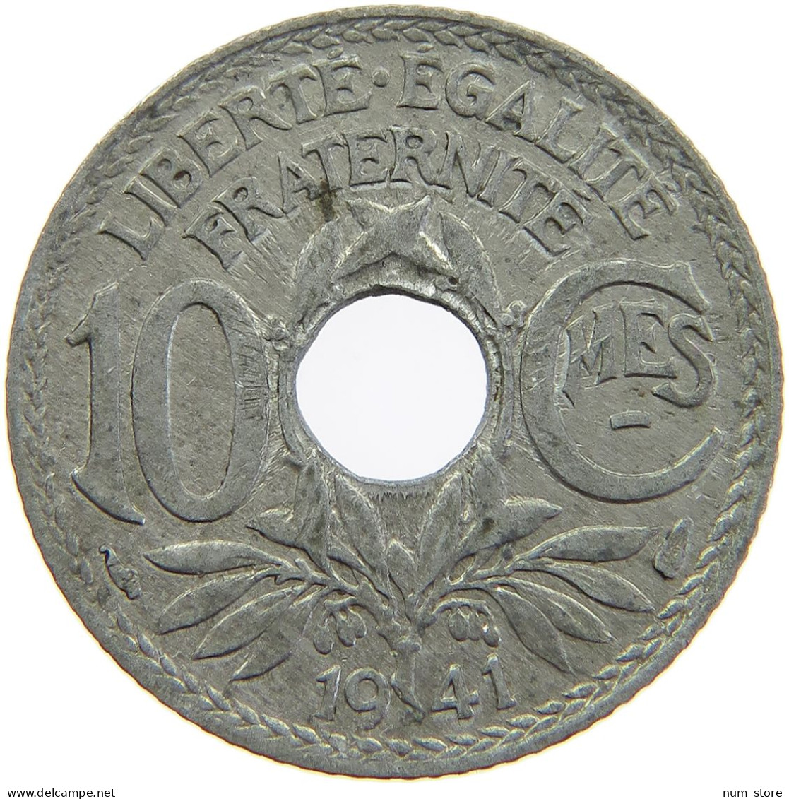 FRANCE 10 CENTIMES 1941  #a086 0485 - 10 Centimes