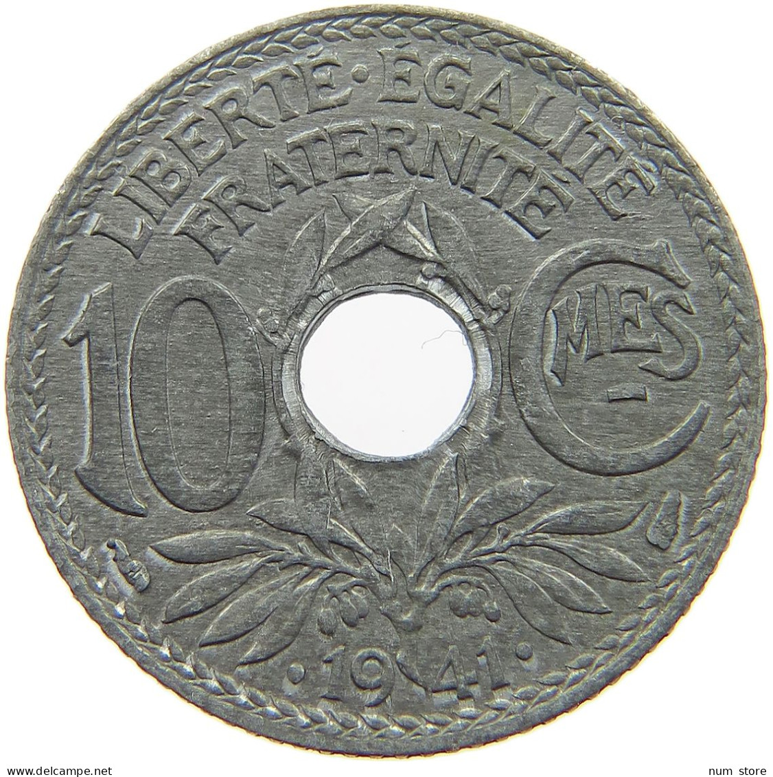 FRANCE 10 CENTIMES 1941  #a005 0887 - 10 Centimes