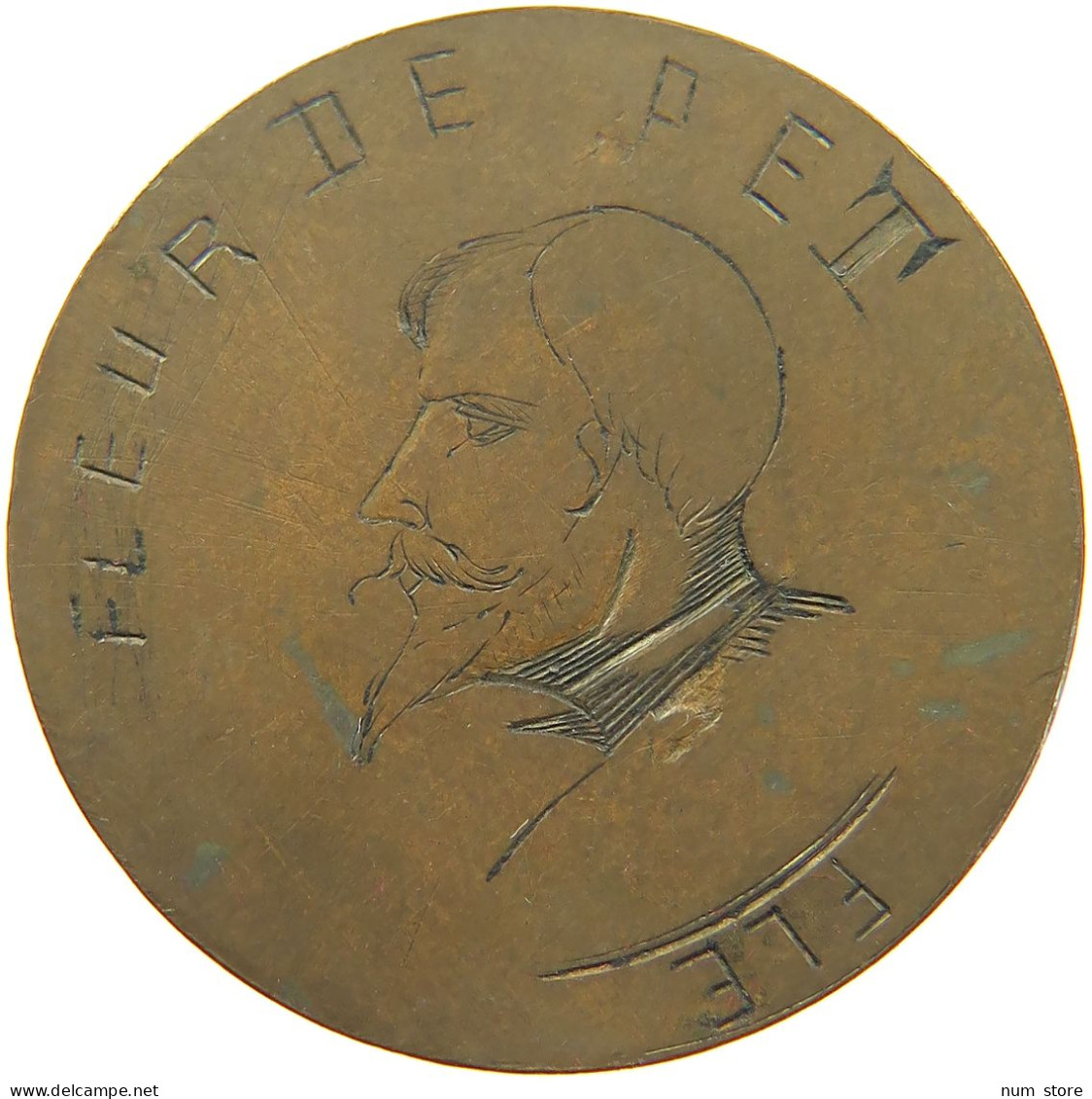 FRANCE 10 CENTIMES 1870 ENGRAVED NAPOLEON III. FLEUR DE PET FLE #t016 0083 - 10 Centimes