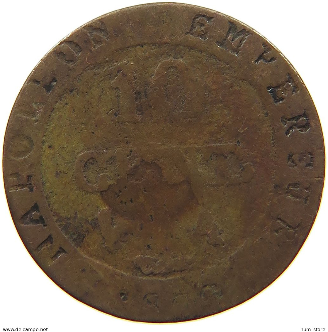 FRANCE 10 CENTIMES 1810 A Napoleon I. (1804-1814, 1815) #c083 0529 - 10 Centimes