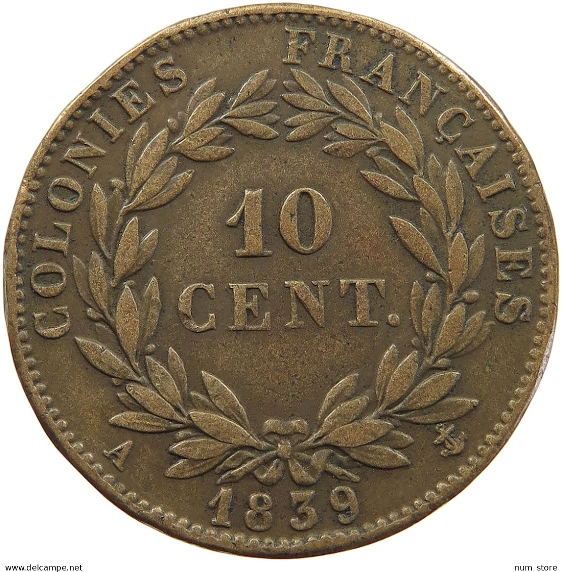 FRANCE 10 CENTIMES 1839 A LOUIS PHILIPPE I. (1830-1848) #t137 0535 - Sonstige & Ohne Zuordnung