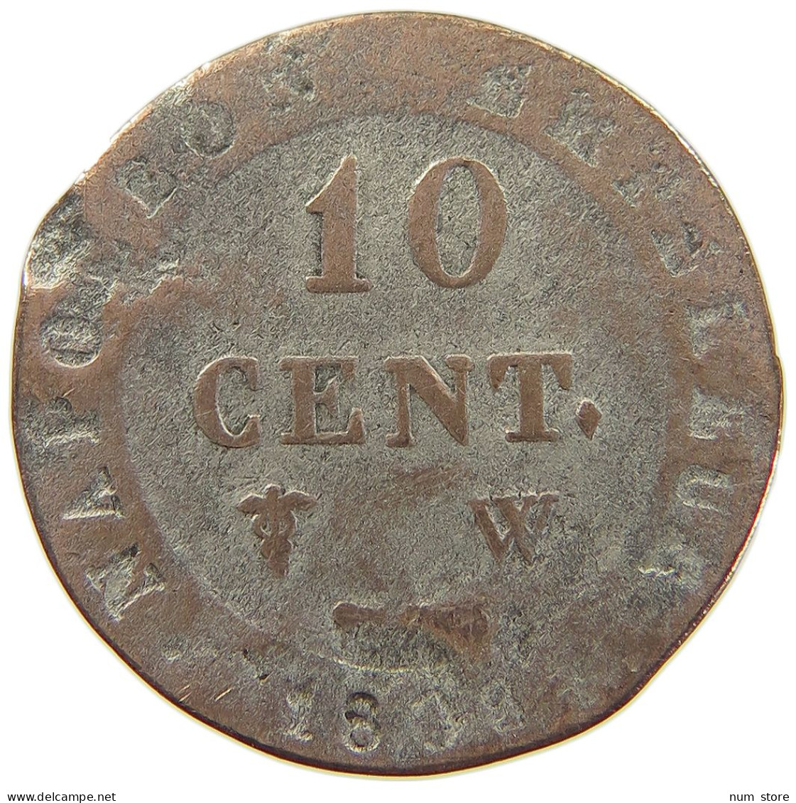 FRANCE 10 CENTIMES 1808 W Napoleon I. (1804-1814, 1815) #a058 0737 - 10 Centimes