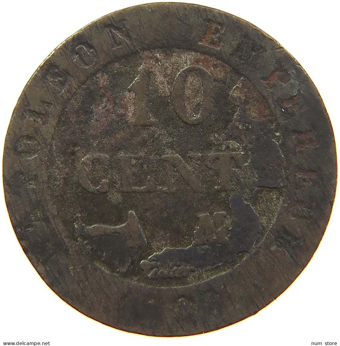 FRANCE 10 CENTIMES 1809 M Napoleon I. (1804-1814, 1815) #c063 0317 - 10 Centimes