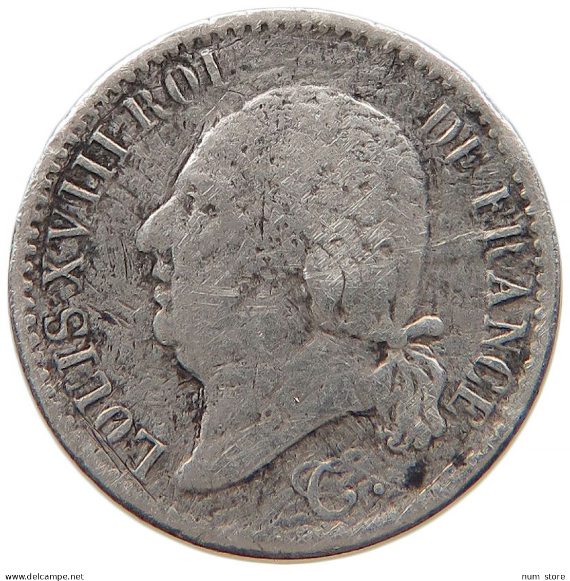 FRANCE 1/4 FRANC 1818 A LOUIS XVIII. (1814, 1815-1824) #t011 0403 - 1/4 Francs