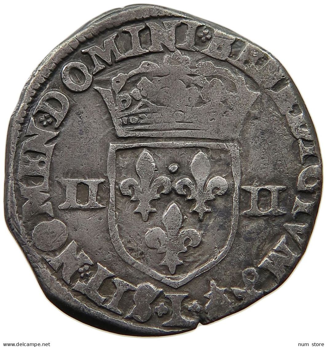 FRANCE 1/4 ECU 1592 L BAYONNE HENRI IV. (1589-1610) #t058 0299 - 1589-1610 Enrique IV