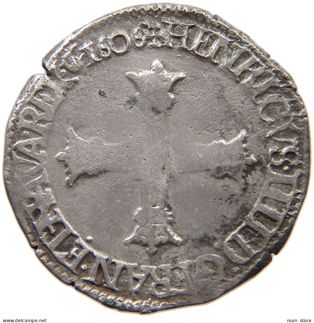 FRANCE 1/4 ECU 1606 HENRI IV. (1589-1610) #t133 0005 - 1589-1610 Henri IV Le Vert-Galant