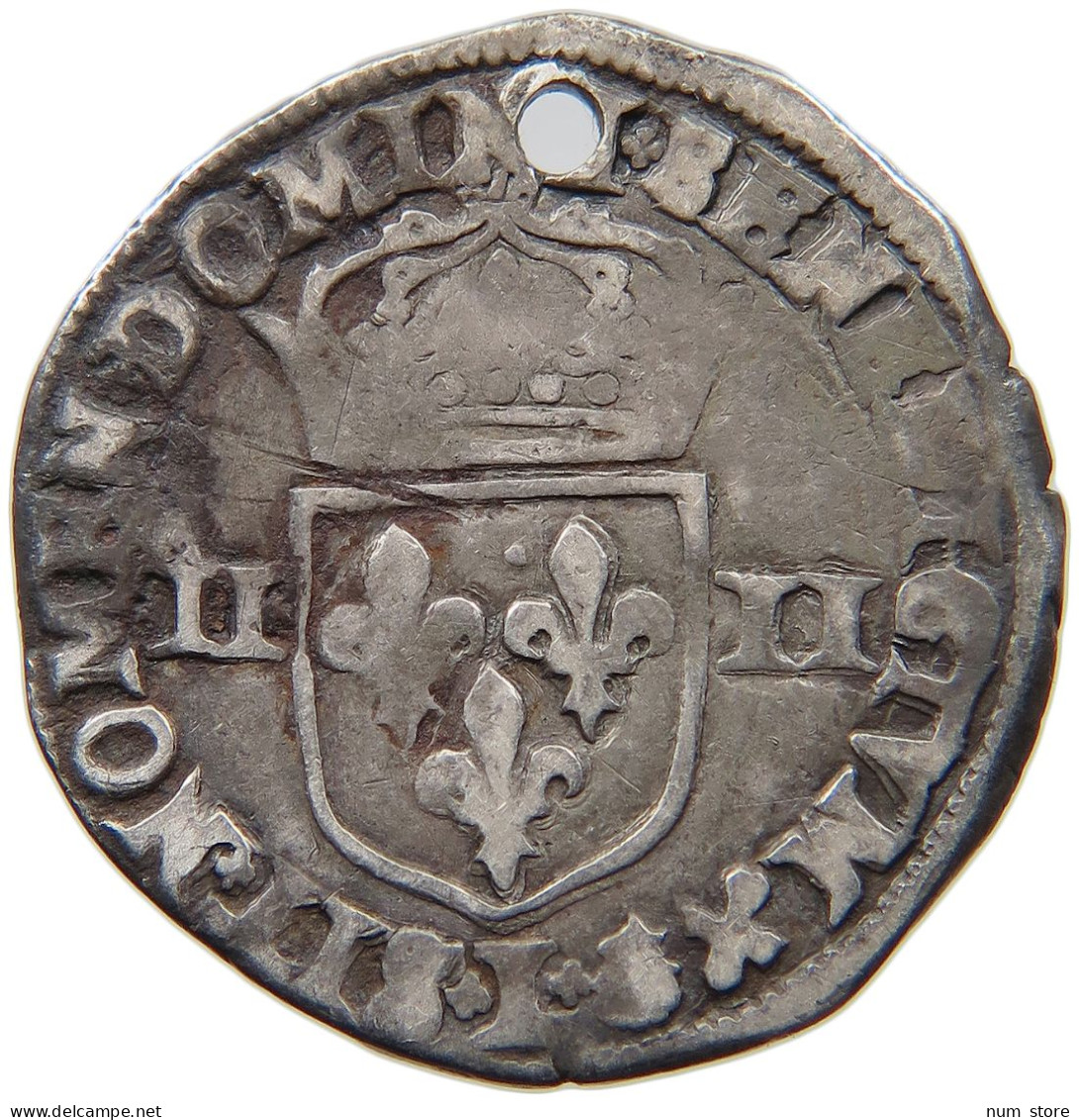 FRANCE 1/4 ECU 1591 BAYONNE HENRI IV. (1589-1610) #t094 0247 - 1589-1610 Hendrik IV