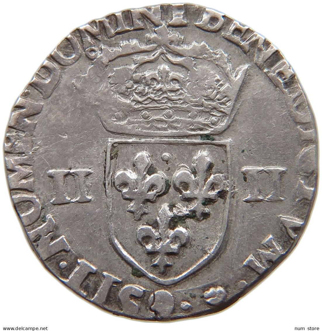 FRANCE 1/4 ECU 1585 RENNES Henri III. (1574-1589) #t133 0011 - 1574-1589 Henry III