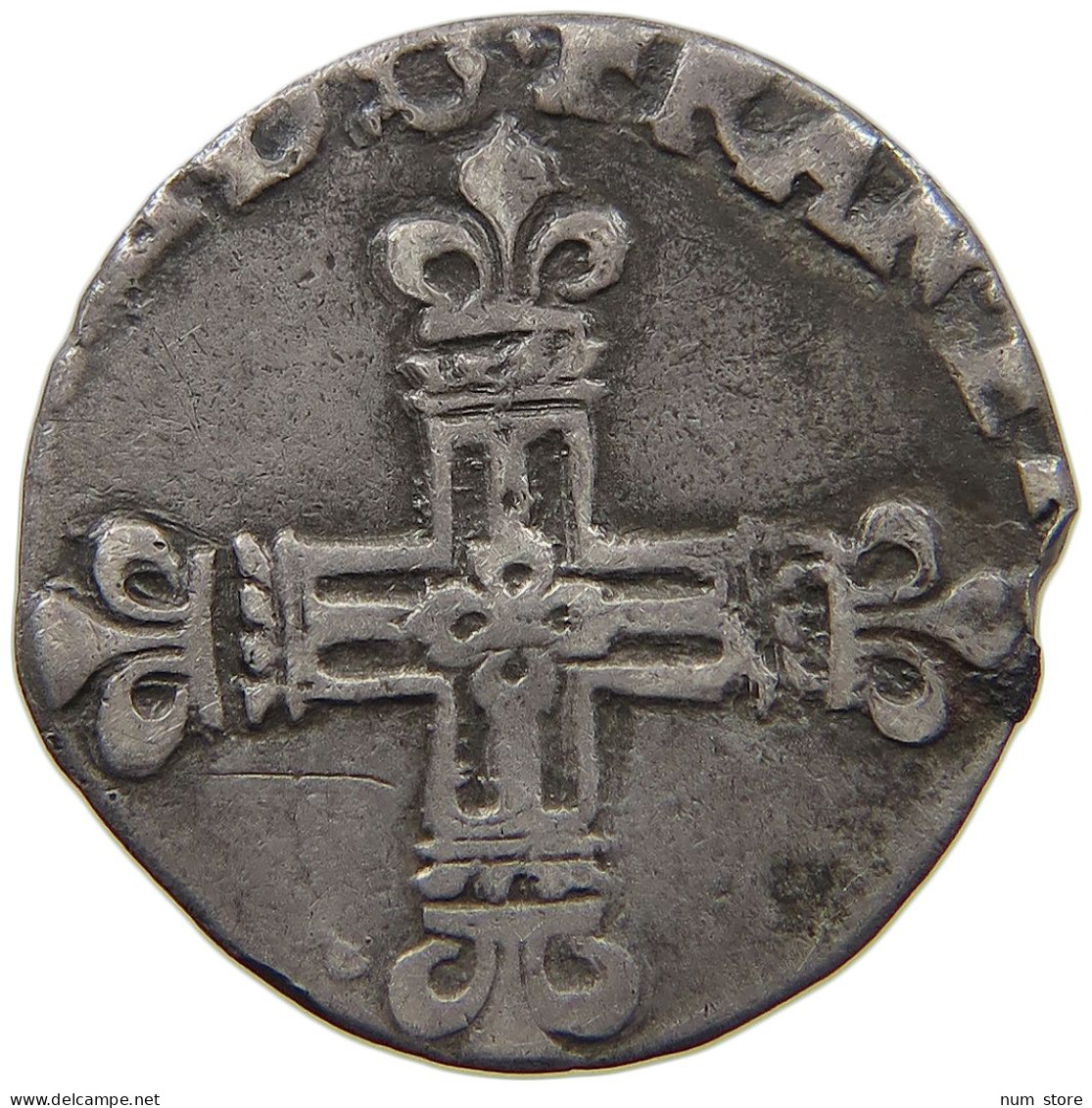 FRANCE 1/4 ECU  Henri III. (1574-1589) CUT #t057 0331 - 1574-1589 Heinrich III.