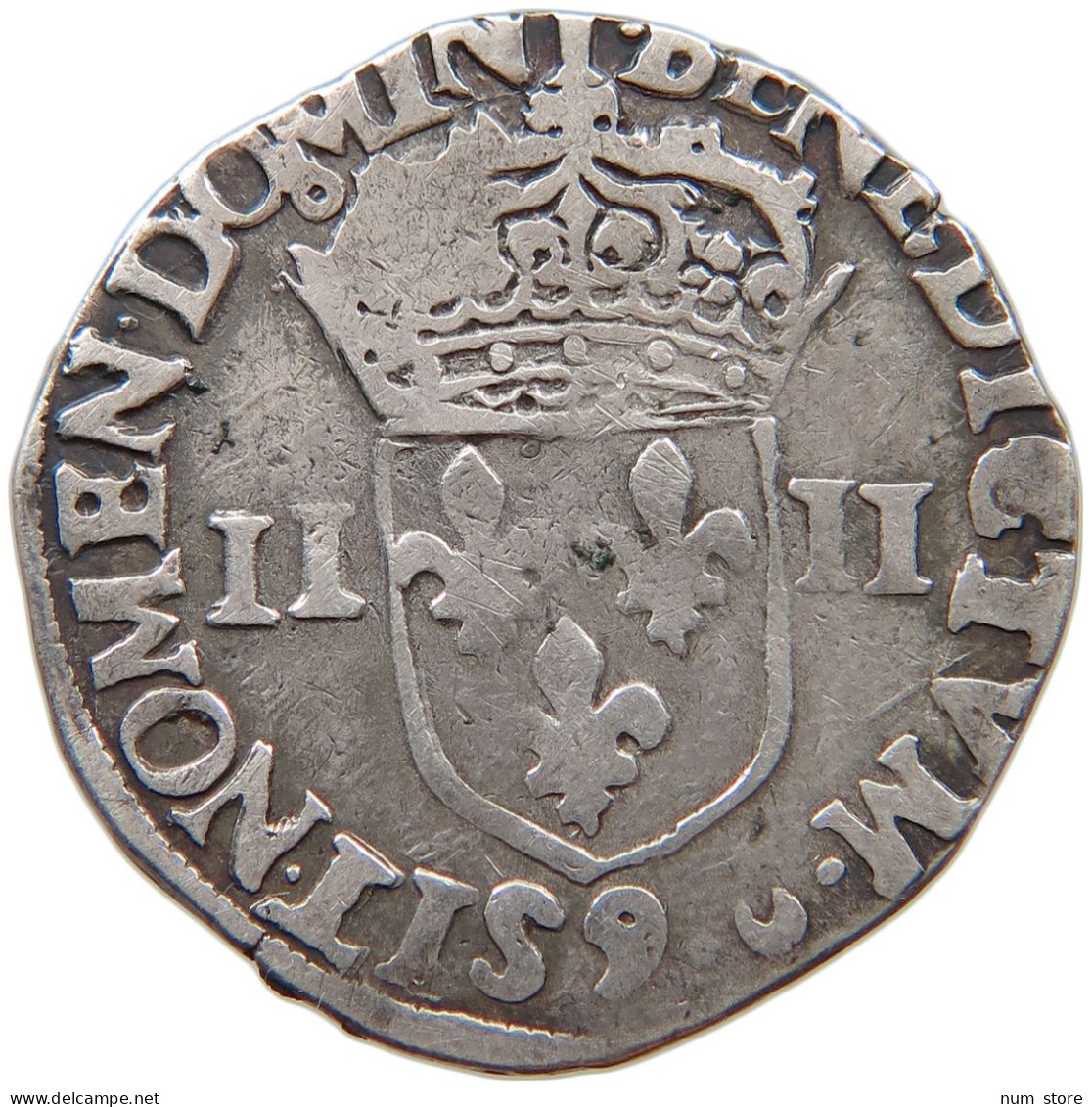 FRANCE 1/4 ECU 1581 RENNES Henri III. (1574-1589) #t133 0007 - 1574-1589 Heinrich III.