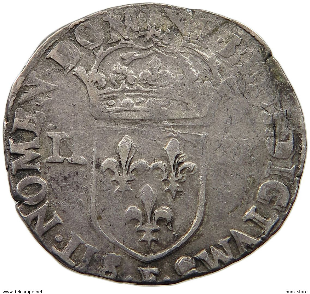 FRANCE 1/4 ECU 1583 F Henri III. (1574-1589) #t058 0295 - 1574-1589 Heinrich III.