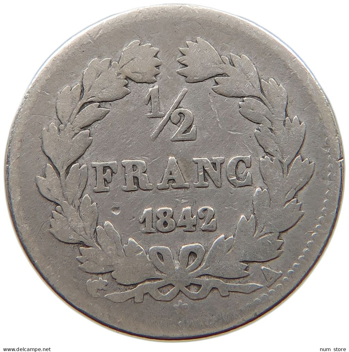 FRANCE 1/2 FRANC 1842 A LOUIS PHILIPPE I. (1830-1848) #a002 0157 - 1/2 Franc