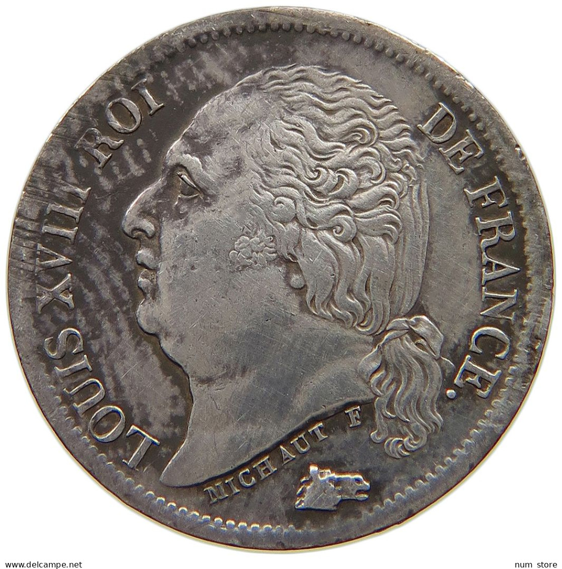 FRANCE 1/2 DEMI FRANC 1816 A LOUIS XVIII. (1814, 1815-1824) #t058 0247 - 1/2 Franc