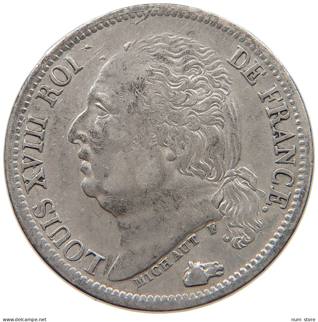 FRANCE 1/2 DEMI FRANC 1822 A LOUIS XVIII. (1814, 1815-1824) #t107 0437 - 1/2 Franc