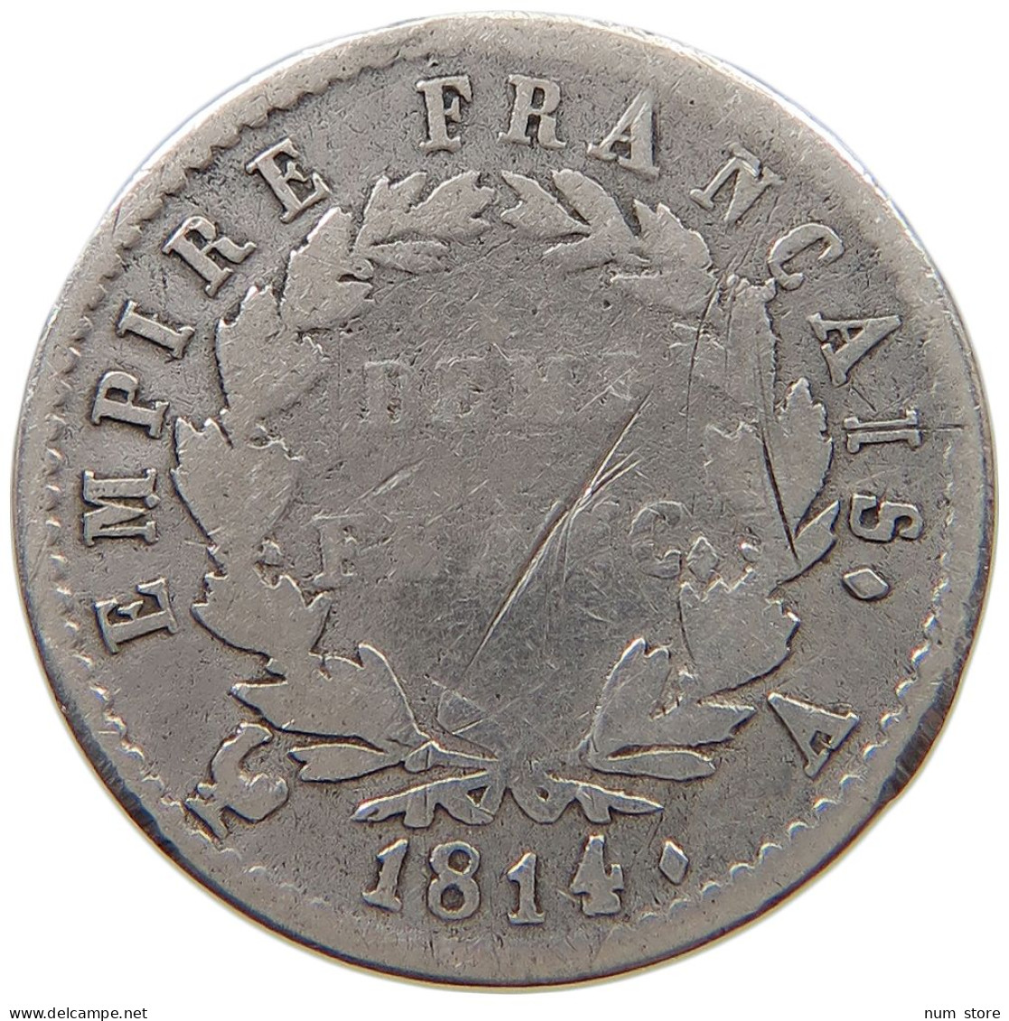 FRANCE 1/2 DEMI FRANC 1814 A Napoleon I. (1804-1814, 1815) #t157 0703 - 1/2 Franc