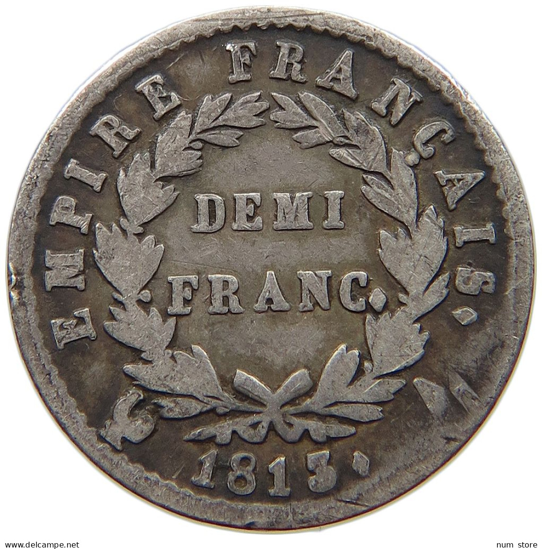 FRANCE 1/2 DEMI FRANC 1813 A Napoleon I. (1804-1814, 1815) #t078 0333 - 1/2 Franc