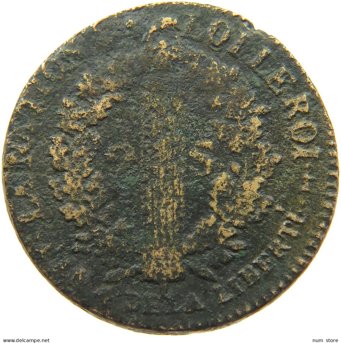 FRANCE 2 SOLS 1792 AA Louis XVI (1774-1793) #c079 0539 - 1791-1792 Constitution (An I)