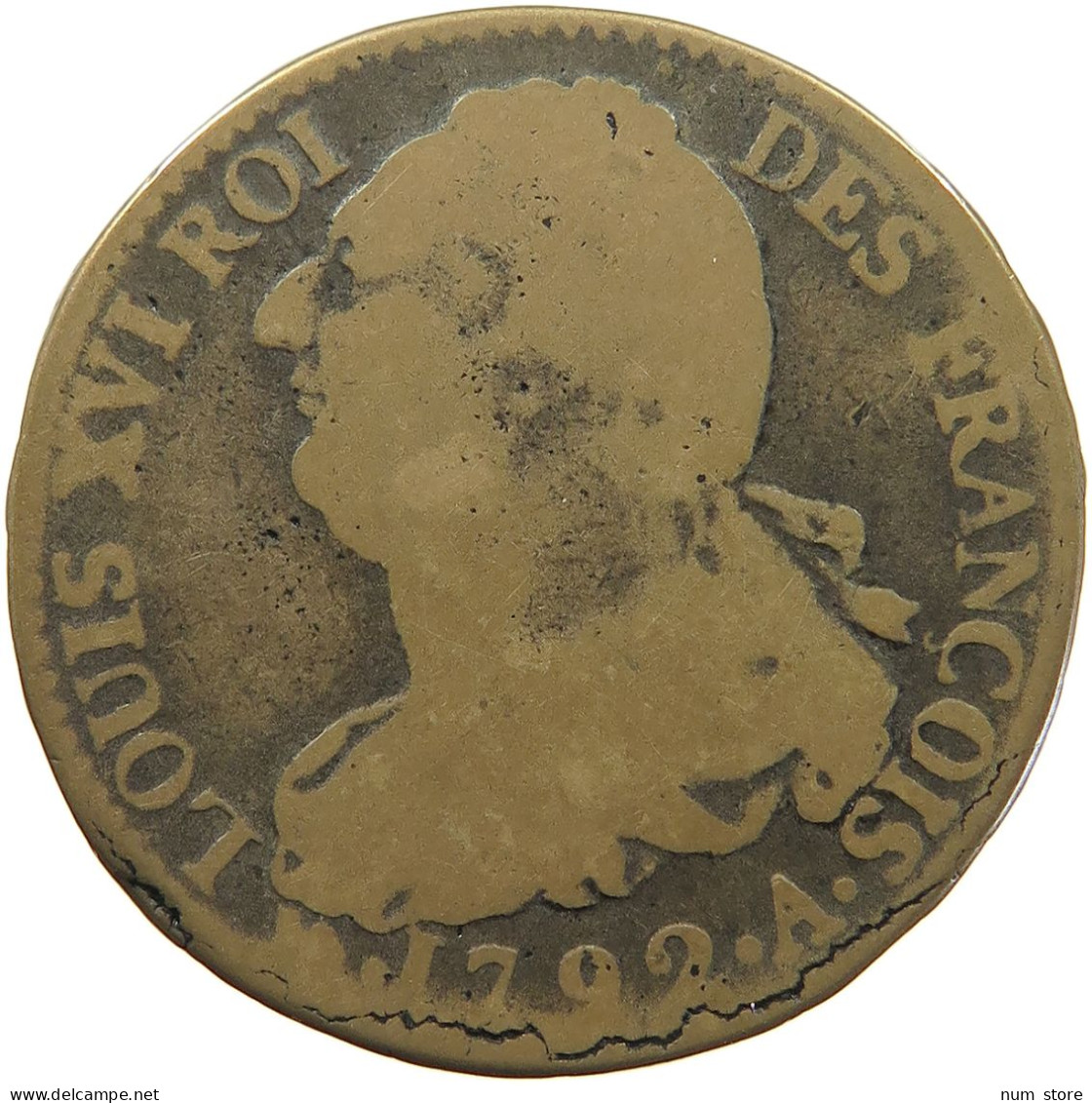 FRANCE 2 SOLS 1792 A Louis XVI (1774-1793) #c041 0201 - 1791-1792 Constitution