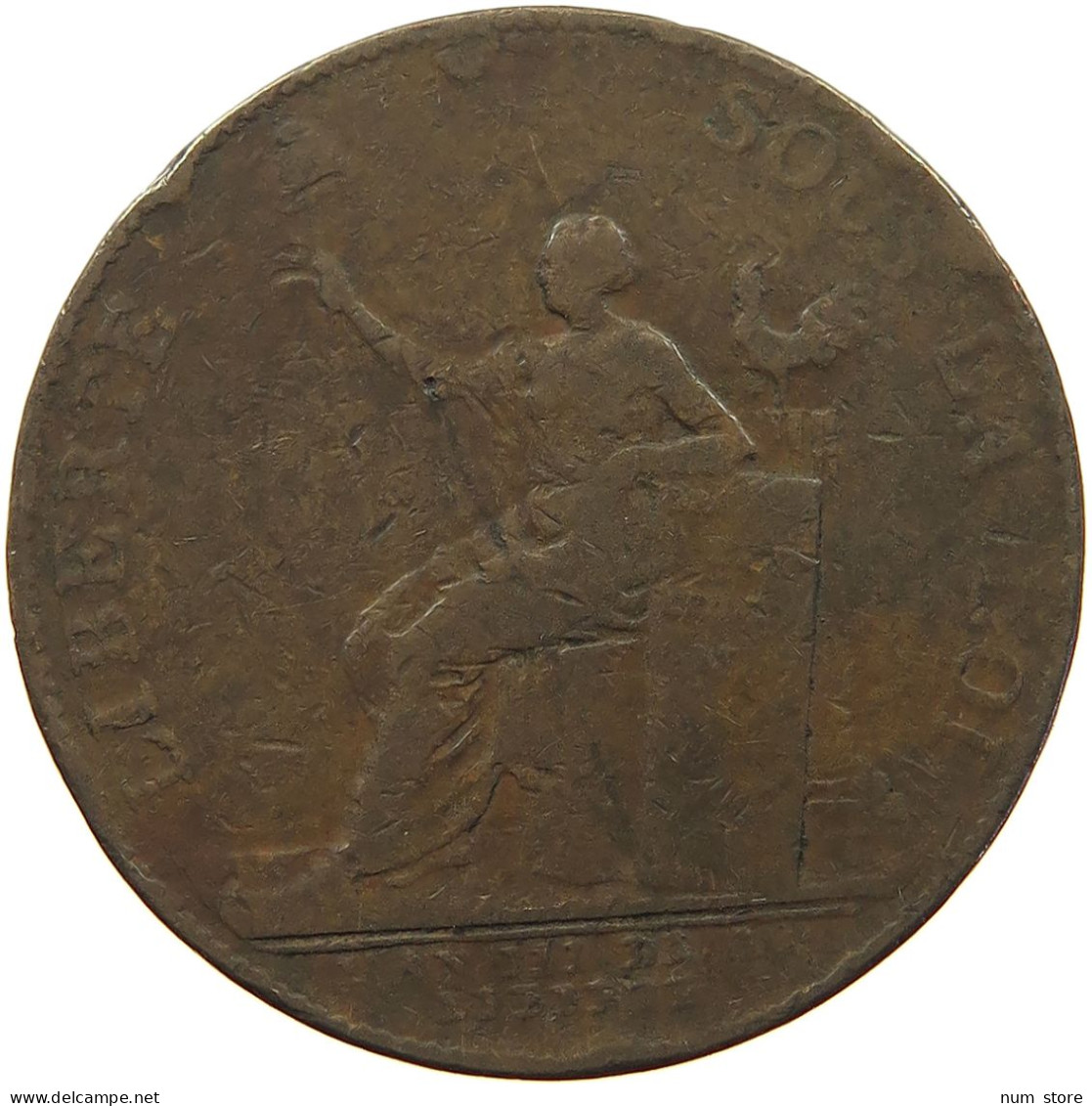 FRANCE 2 SOLS 1791 MONNERON #s017 0257 - 1791-1792 Constitution (An I)