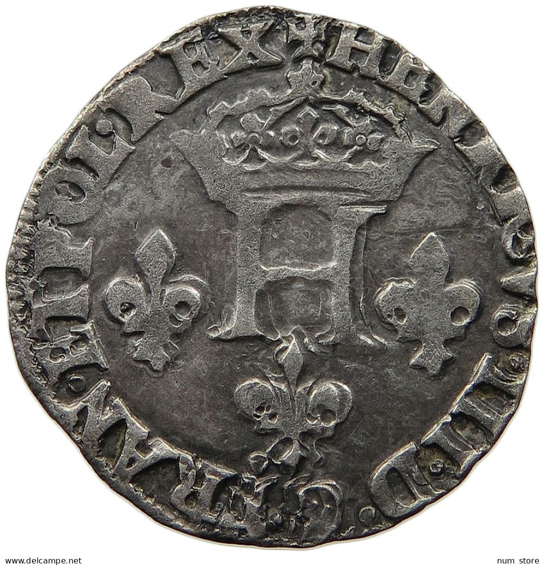 FRANCE 2 Sol Parisis Pinatelle 1586 Henri III. (1574-1589) #t058 0329 - 1574-1589 Enrico III