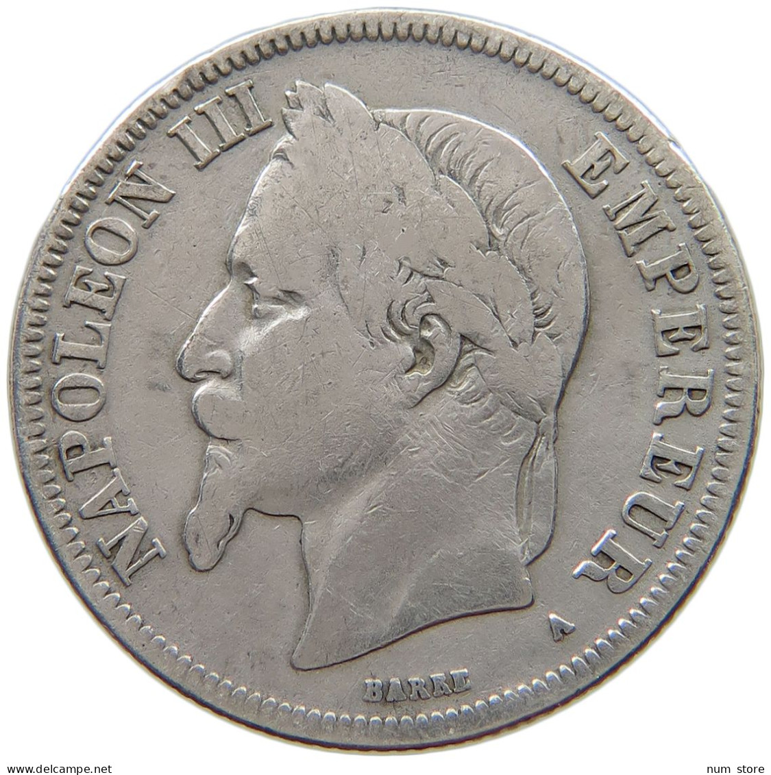 FRANCE 2 FRANCS 1869 A Napoleon III. (1852-1870) #a002 0057 - 2 Francs