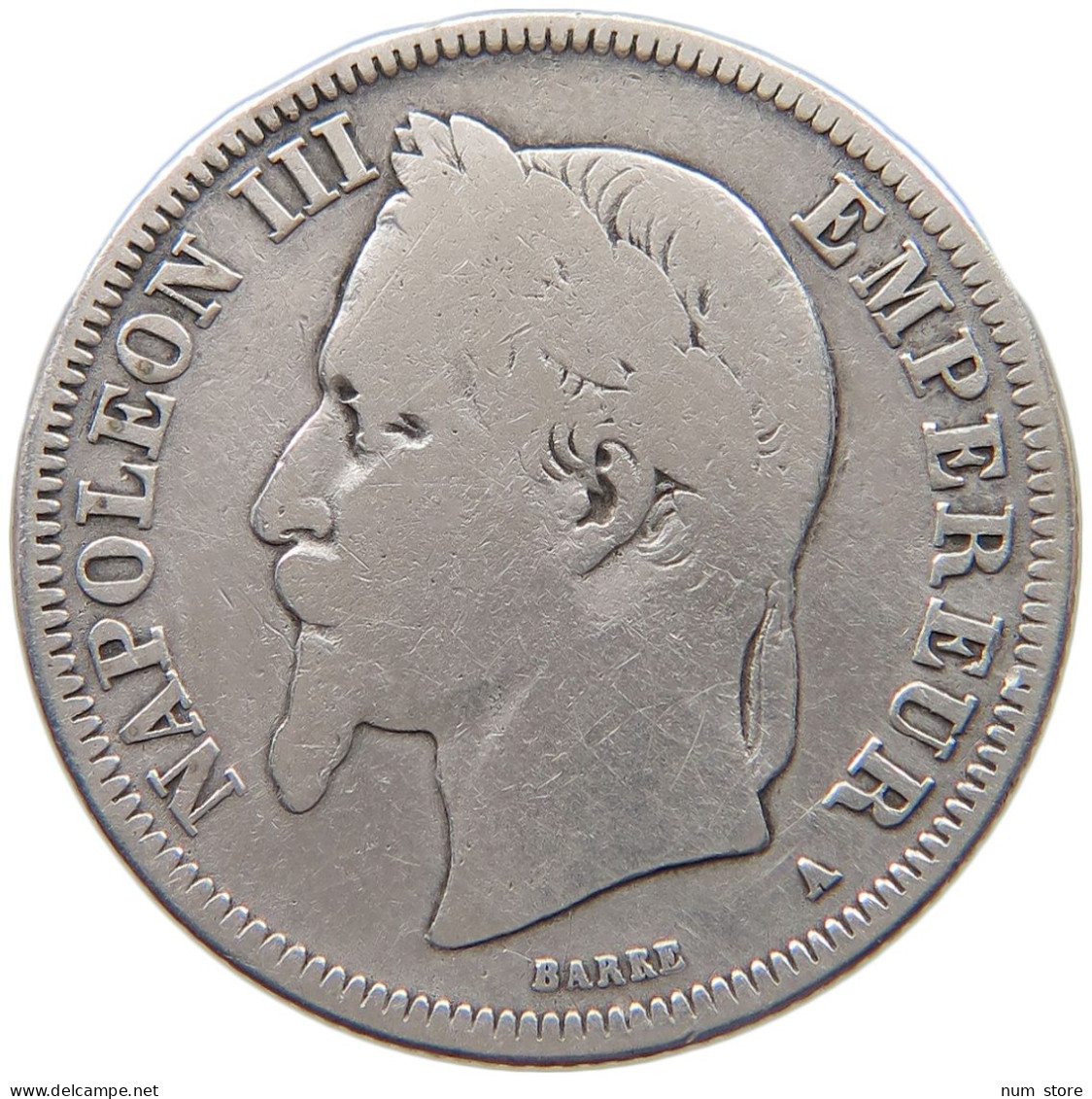 FRANCE 2 FRANCS 1868 A Napoleon III. (1852-1870) #c018 0039 - 2 Francs