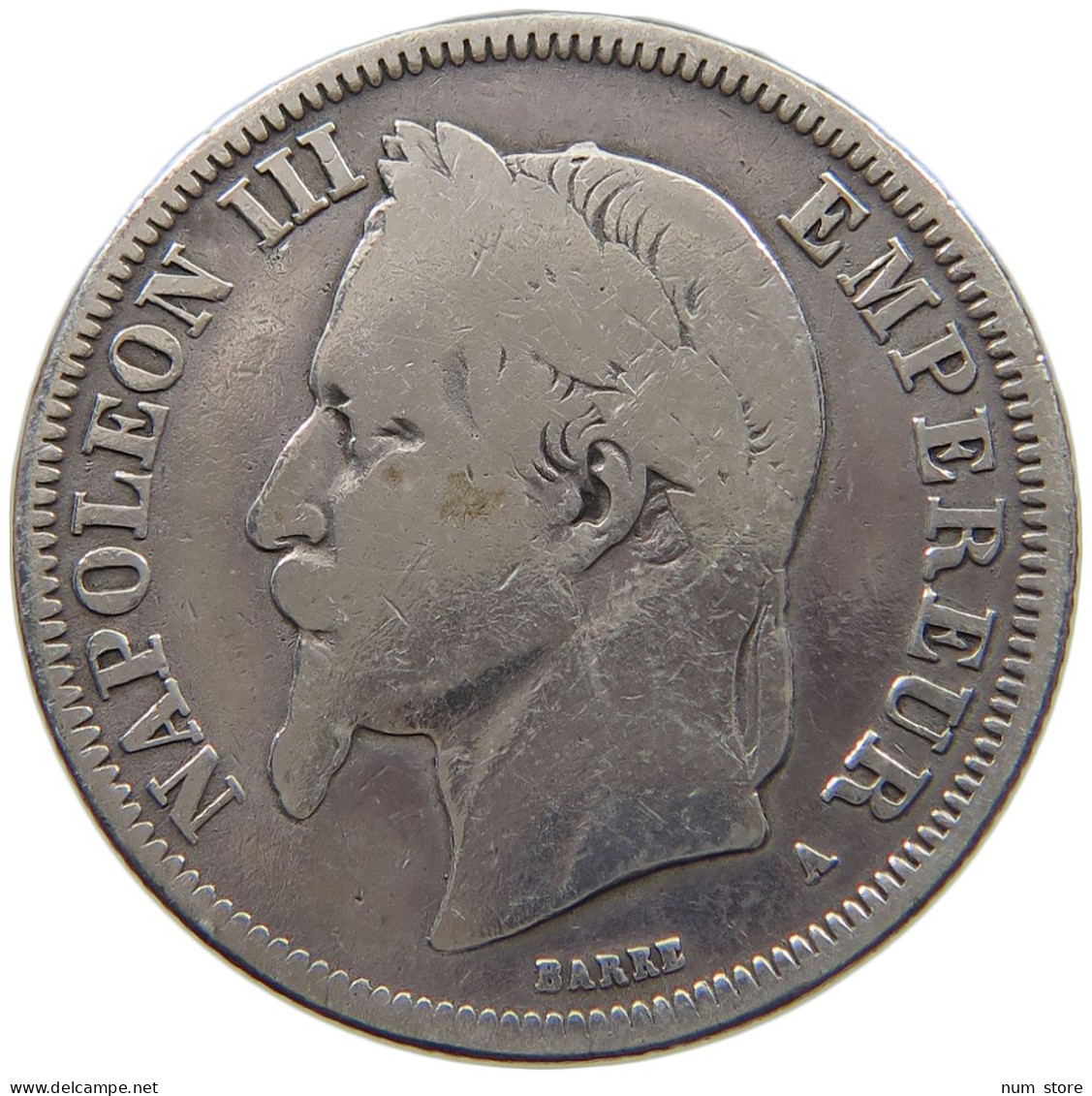 FRANCE 2 FRANCS 1868 A Napoleon III. (1852-1870) #c003 0055 - 2 Francs