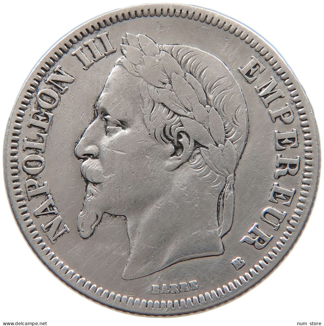 FRANCE 2 FRANCS 1866 BB Napoleon III. (1852-1870) #t143 0545 - 2 Francs