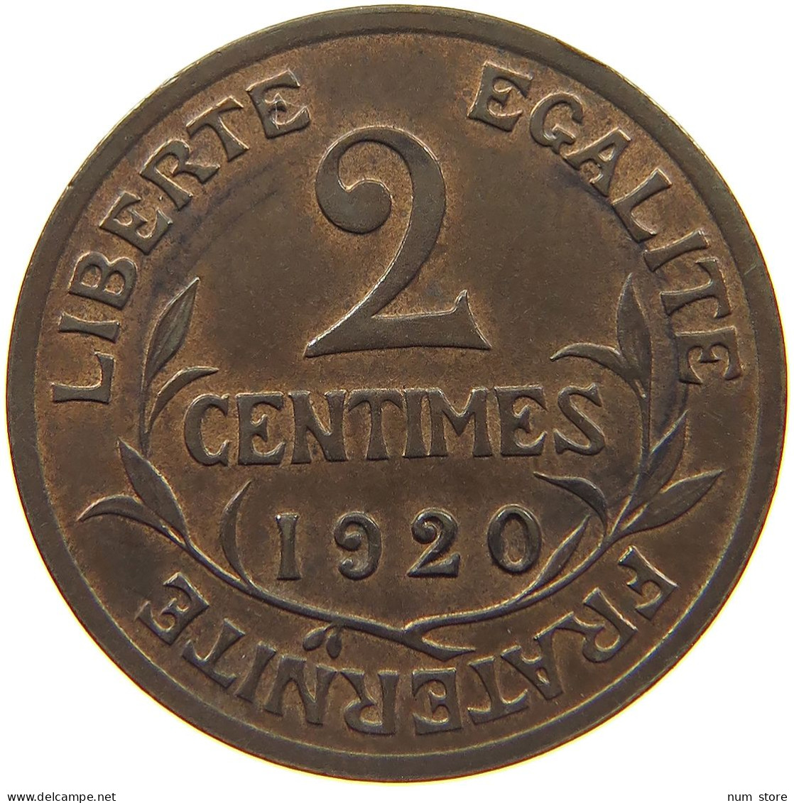 FRANCE 2 CENTIMES 1920  #c022 0503 - 2 Centimes