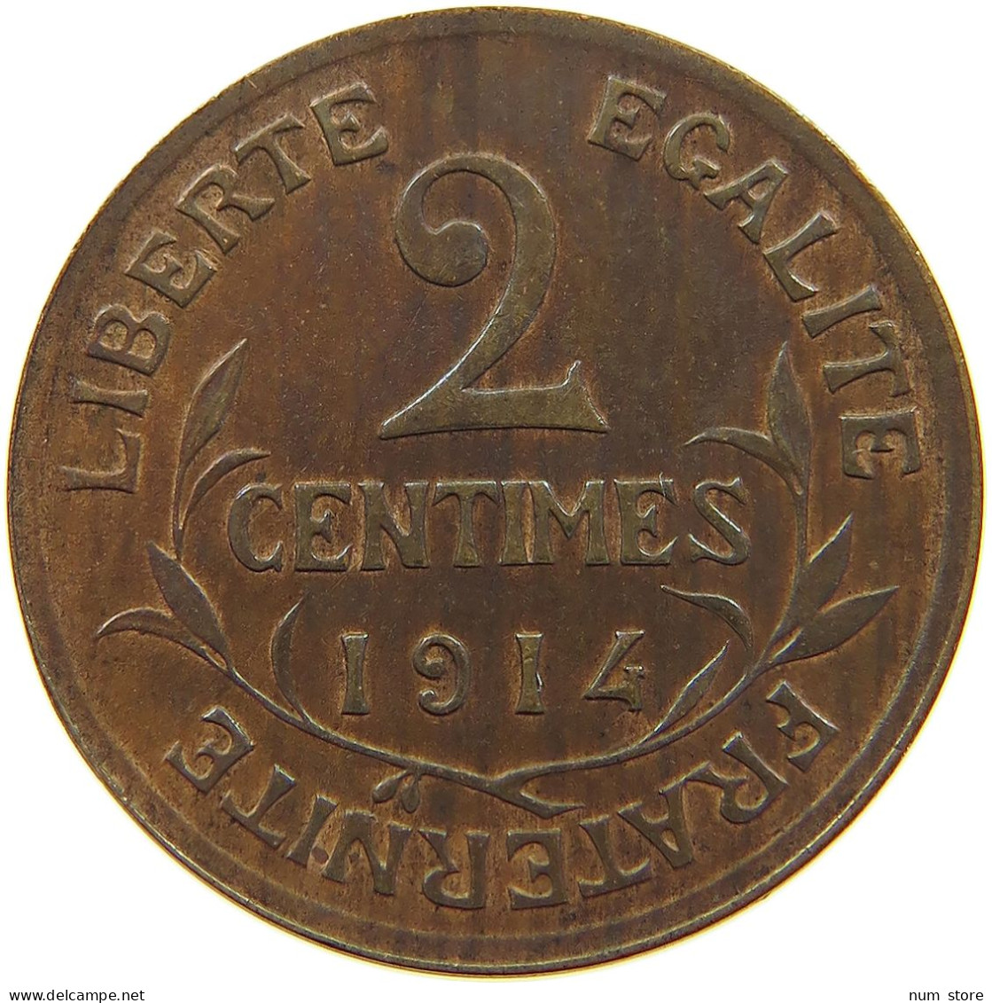 FRANCE 2 CENTIMES 1914  #a013 0487 - 2 Centimes