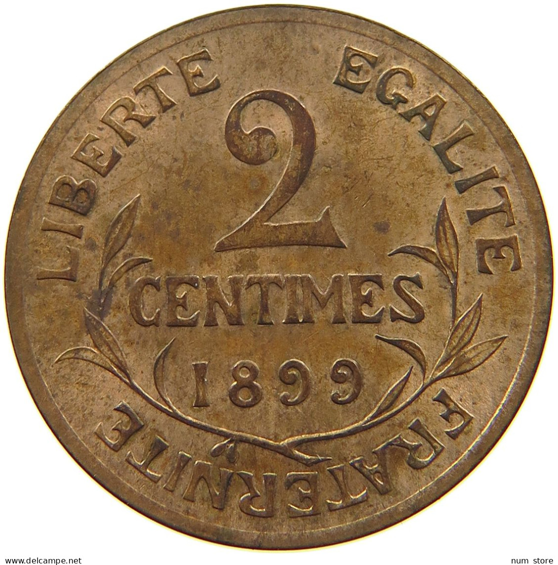 FRANCE 2 CENTIMES 1899  #t085 0027 - 2 Centimes