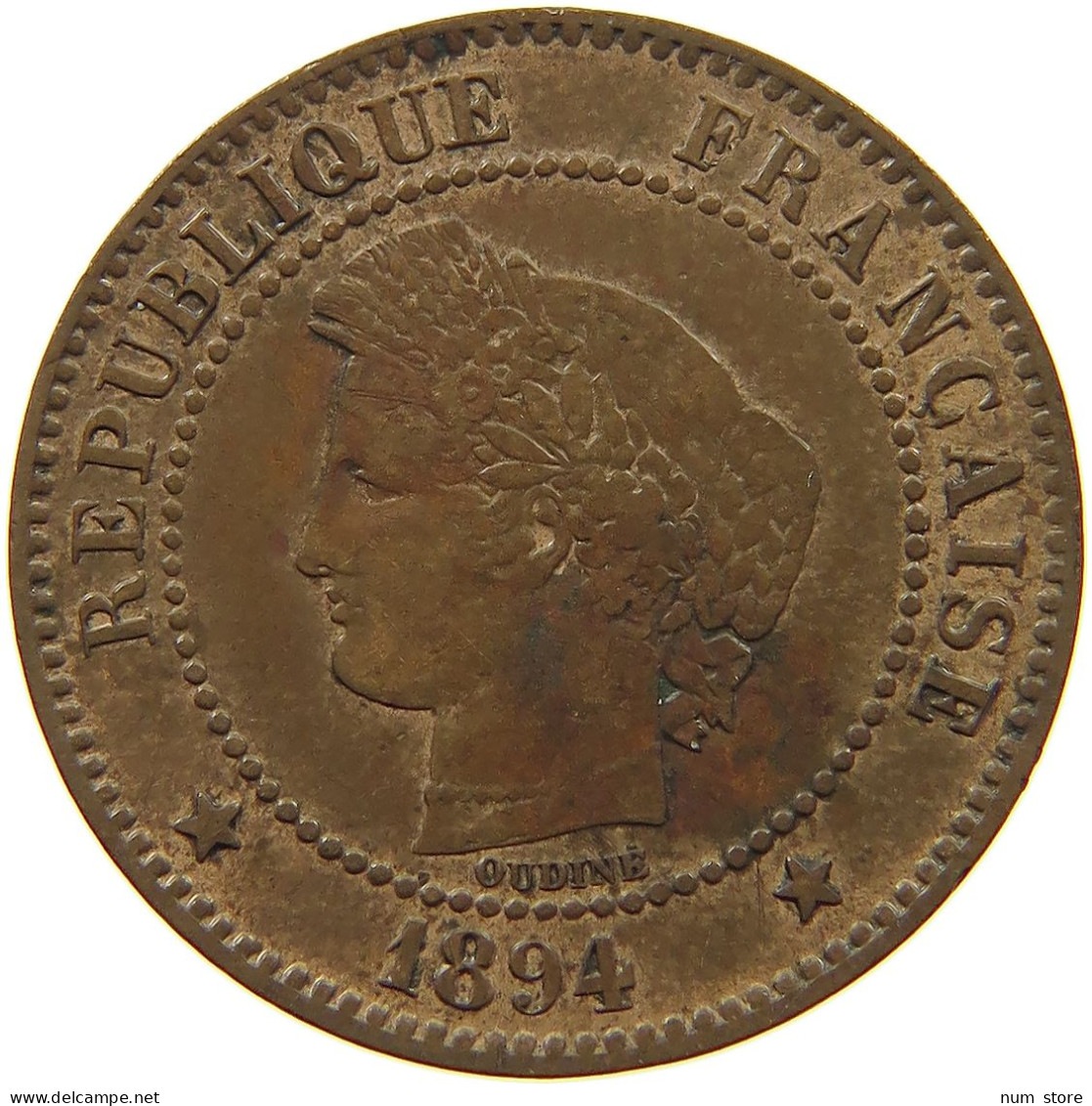 FRANCE 2 CENTIMES 1894 A  #c013 0127 - 2 Centimes