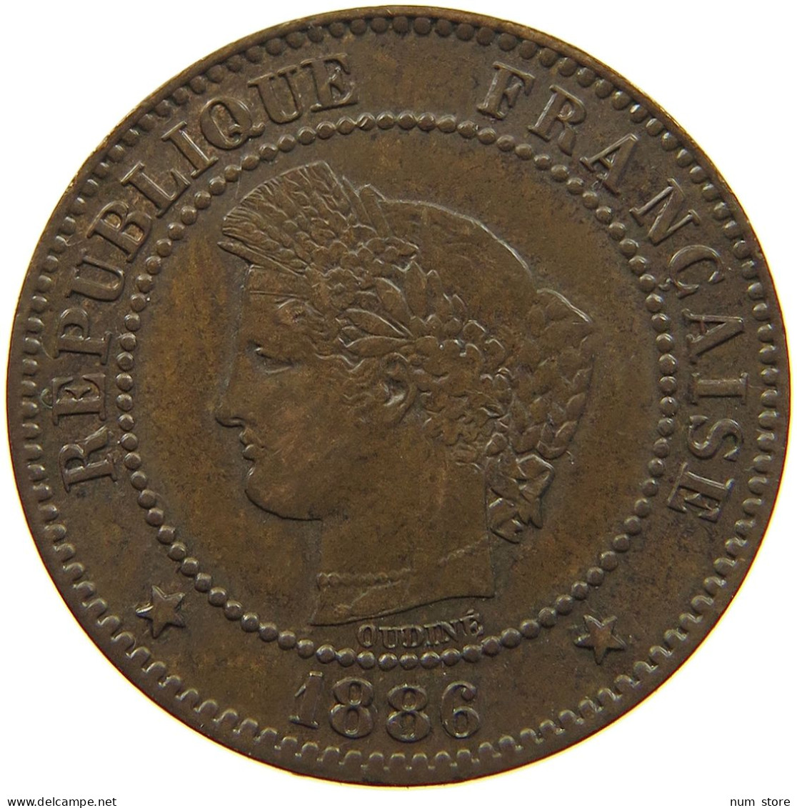 FRANCE 2 CENTIMES 1886  #t085 0029 - 2 Centimes