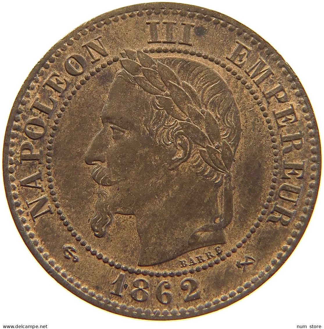 FRANCE 2 CENTIMES 1862 K Napoleon III. (1852-1870) #c032 0197 - 2 Centimes