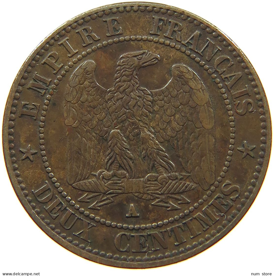 FRANCE 2 CENTIMES 1861 A Napoleon III. (1852-1870) #c082 0197 - 2 Centimes