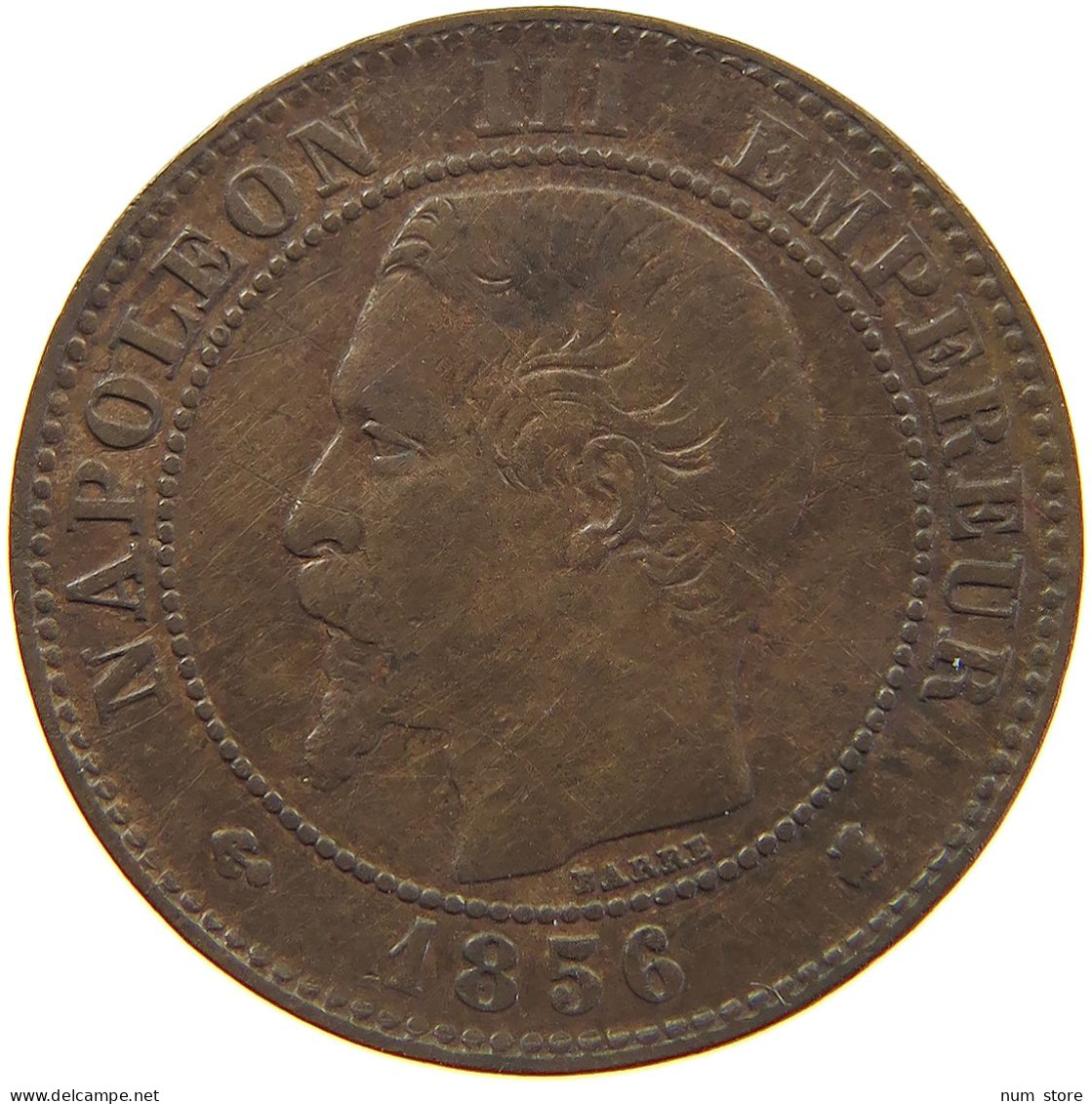 FRANCE 2 CENTIMES 1856 K Napoleon III. (1852-1870) #c063 0051 - 2 Centimes