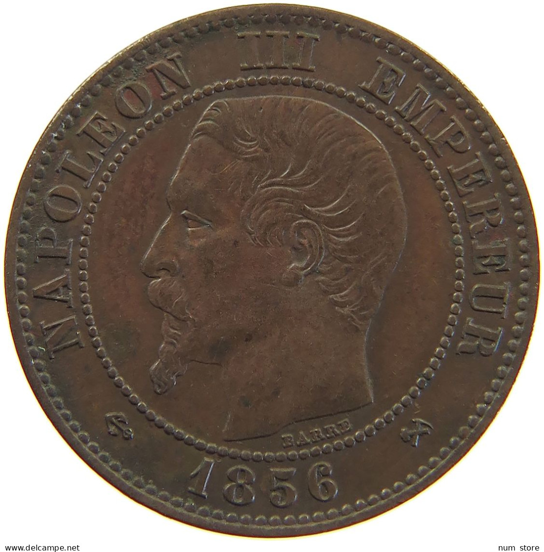 FRANCE 2 CENTIMES 1856 B Napoleon III. (1852-1870) #c050 0241 - 2 Centimes