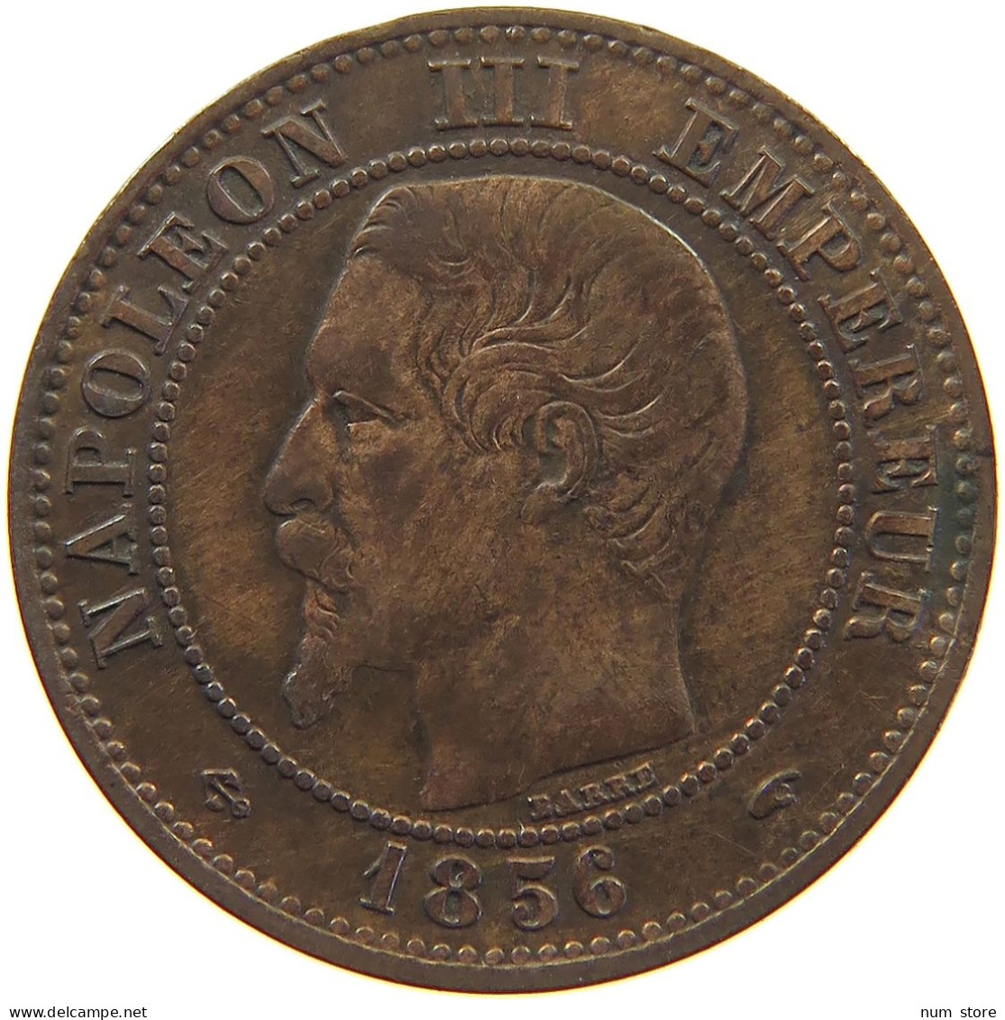 FRANCE 2 CENTIMES 1856 A Napoleon III. (1852-1870) #c016 0427 - 2 Centimes