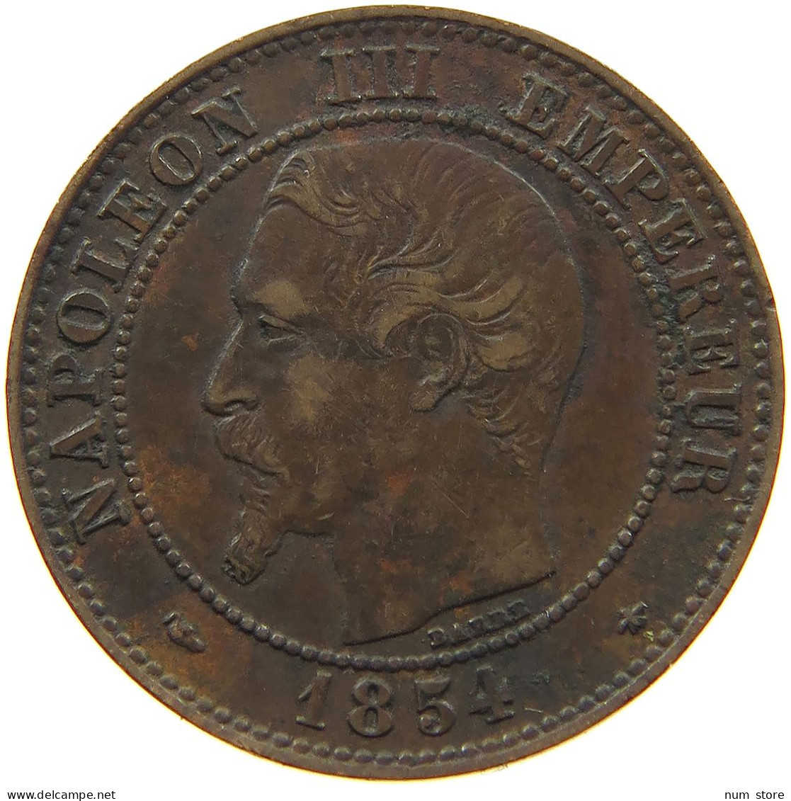 FRANCE 2 CENTIMES 1854 BB Napoleon III. (1852-1870) #a016 0093 - 2 Centimes