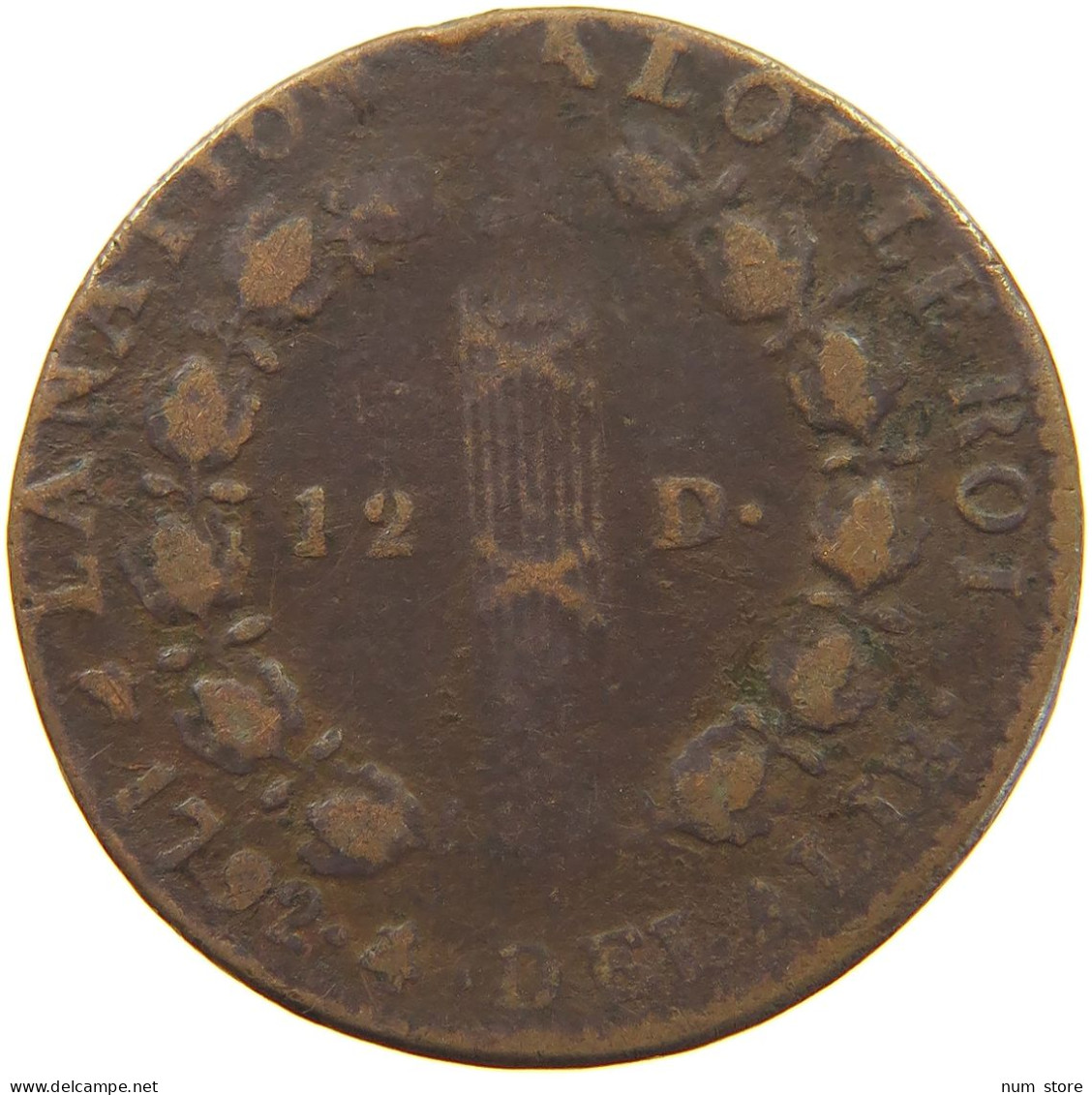 FRANCE 12 DENIERS 1792 D Louis XVI (1774-1793) #c032 0535 - 1791-1792 Franse Grondwet